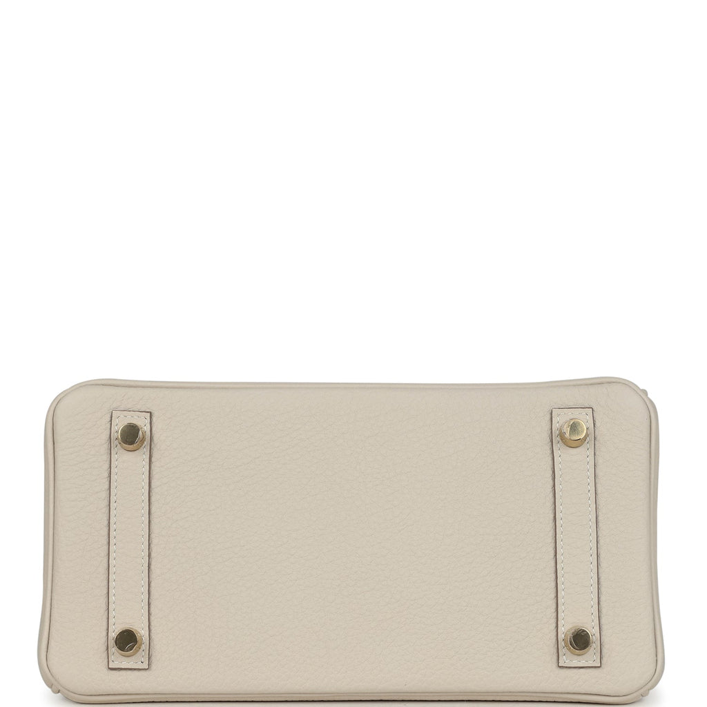 Hermes Birkin 25 Craie Togo Gold Hardware
