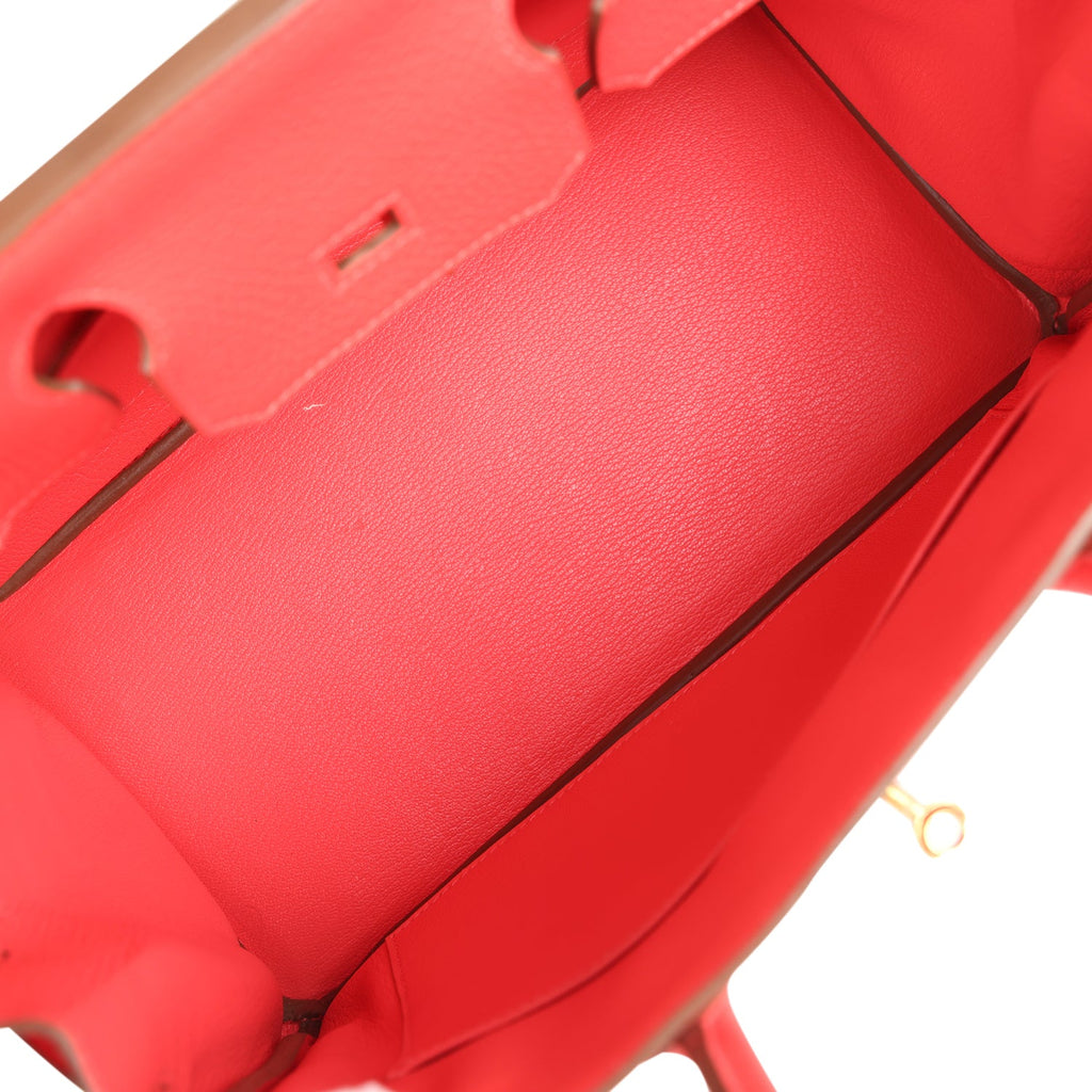 New Hermes Birkin 30 Bougainvillea Clemence Gold Hardware