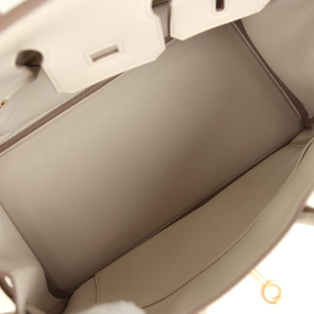Hermes Birkin 25 Beton Swift Gold Hardware
