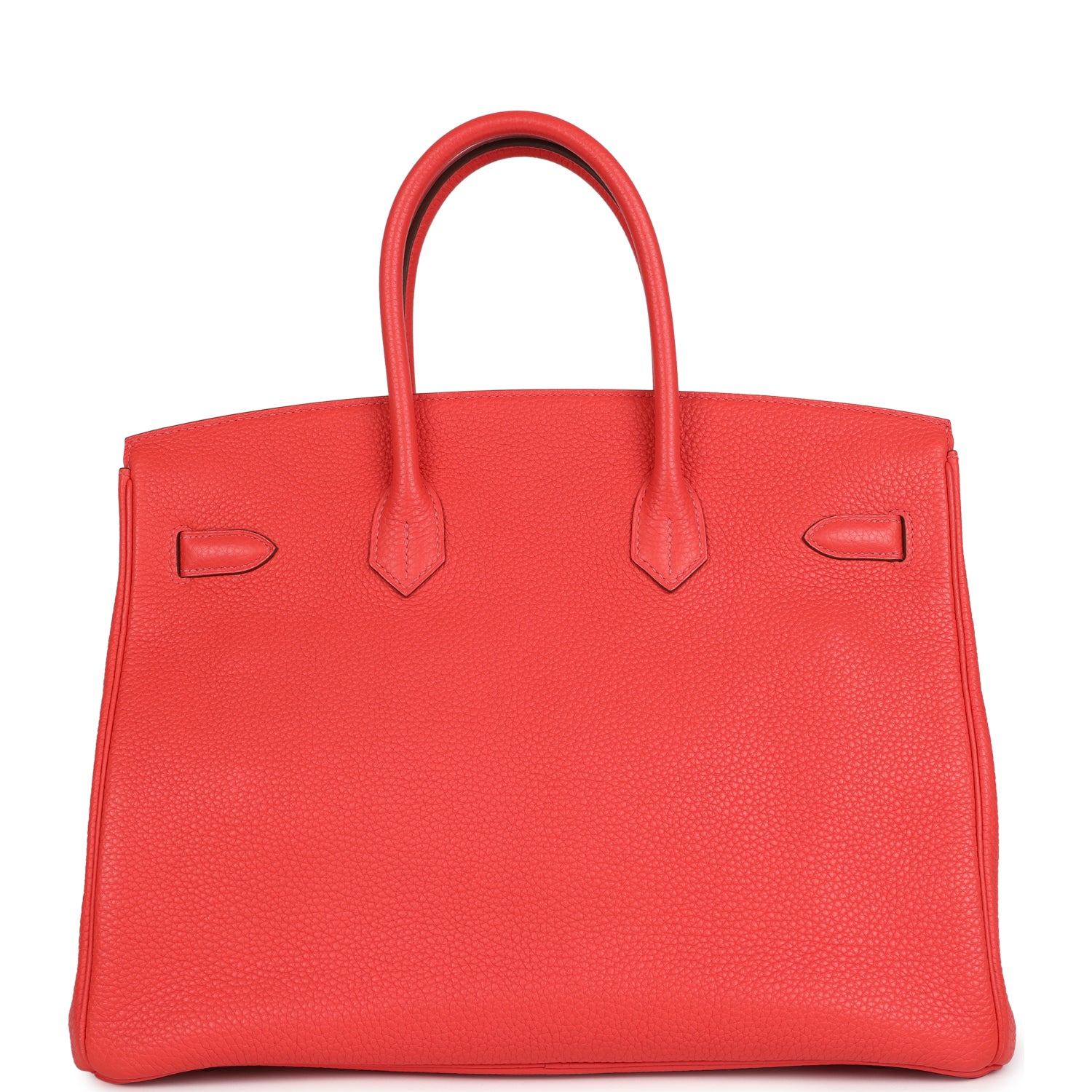 Pre-owned Hermes Birkin 35 Rose Jaipur Clemence Palladium Hardware