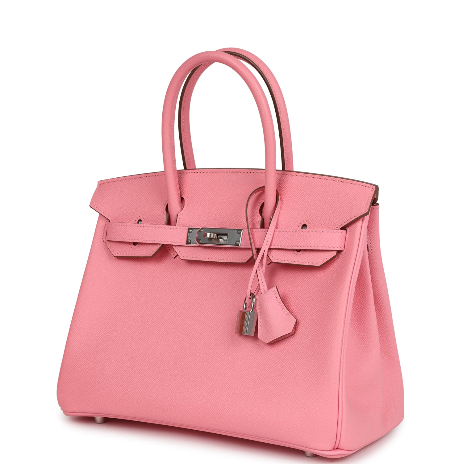New Hermes Birkin 30 Rose Confetti Epsom Palladium Hardware