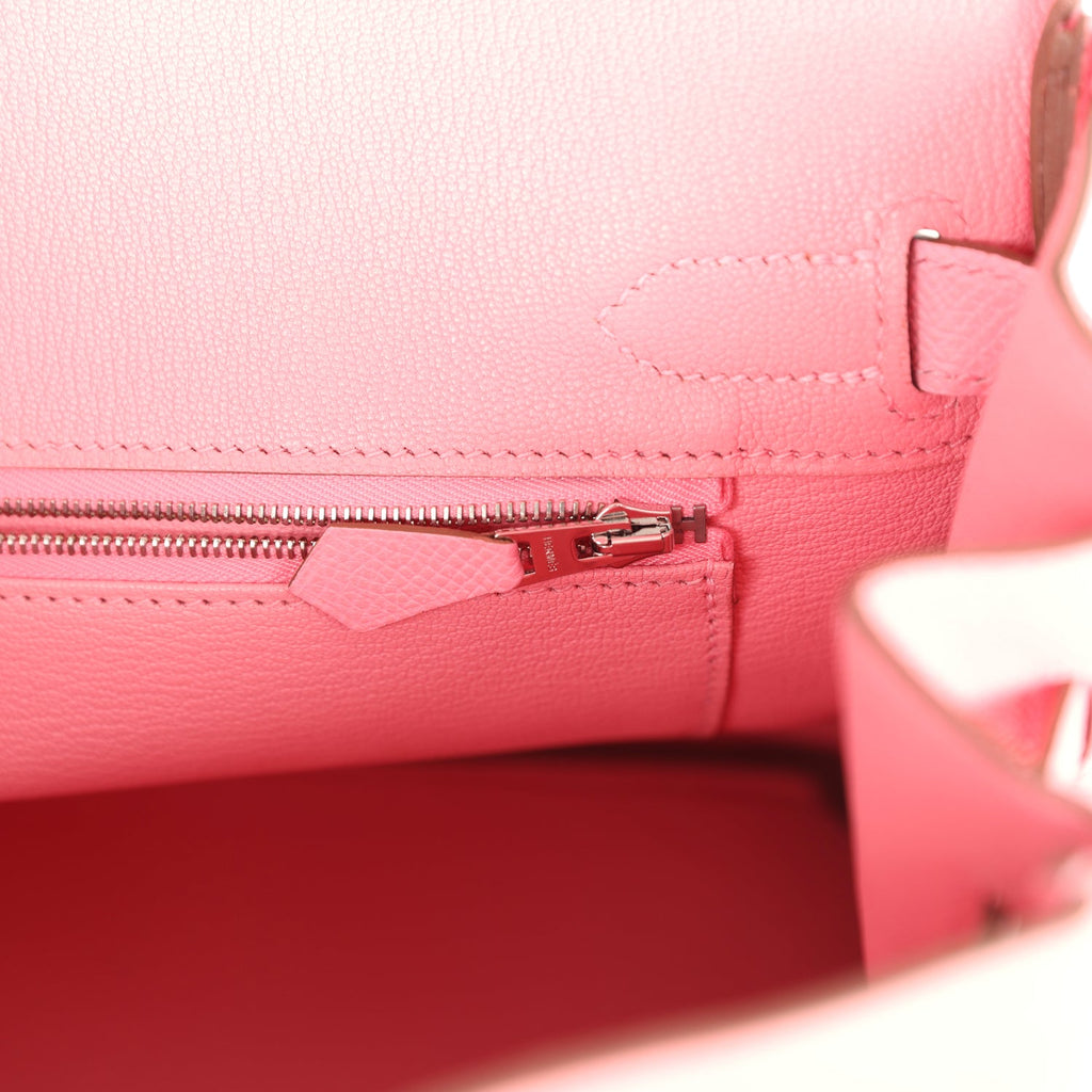 New Hermes Birkin 30 Rose Confetti Epsom Palladium Hardware