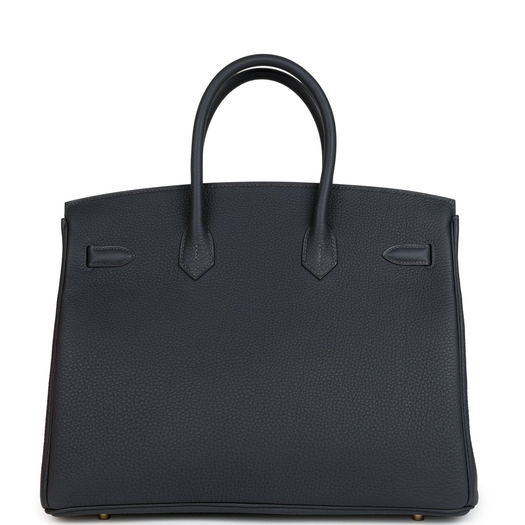 Hermes Birkin 35 Ardoise Togo Gold Hardware