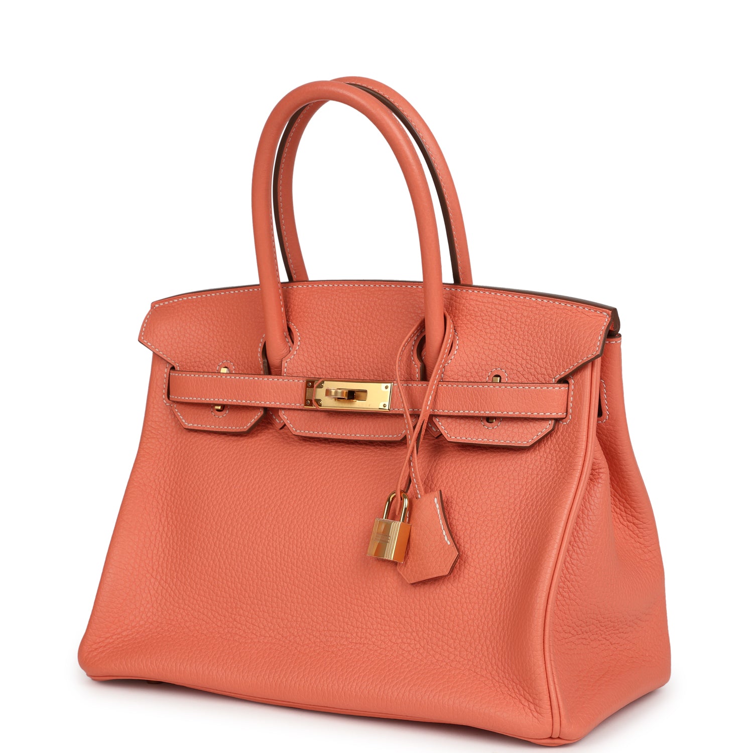 New Hermes Birkin 30 Crevette Clemence Gold Hardware