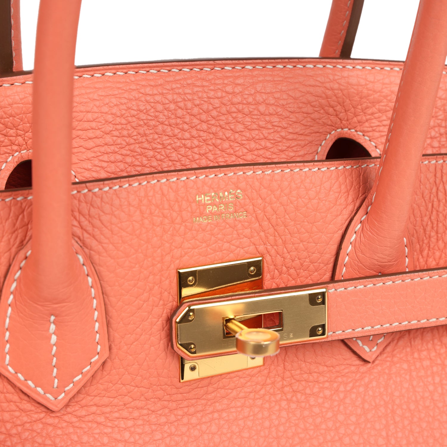 New Hermes Birkin 30 Crevette Clemence Gold Hardware