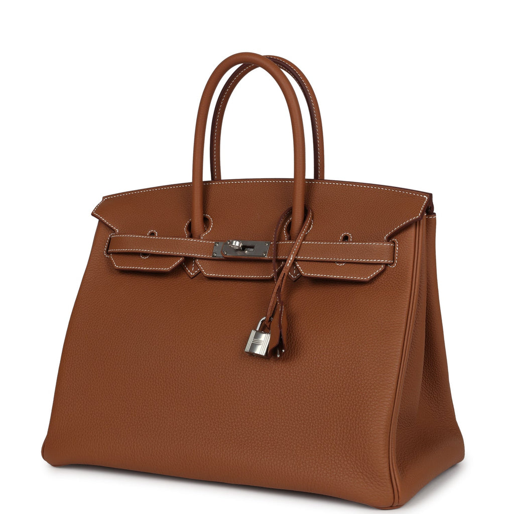 Hermes Birkin 35 Gold Togo Palladium Hardware