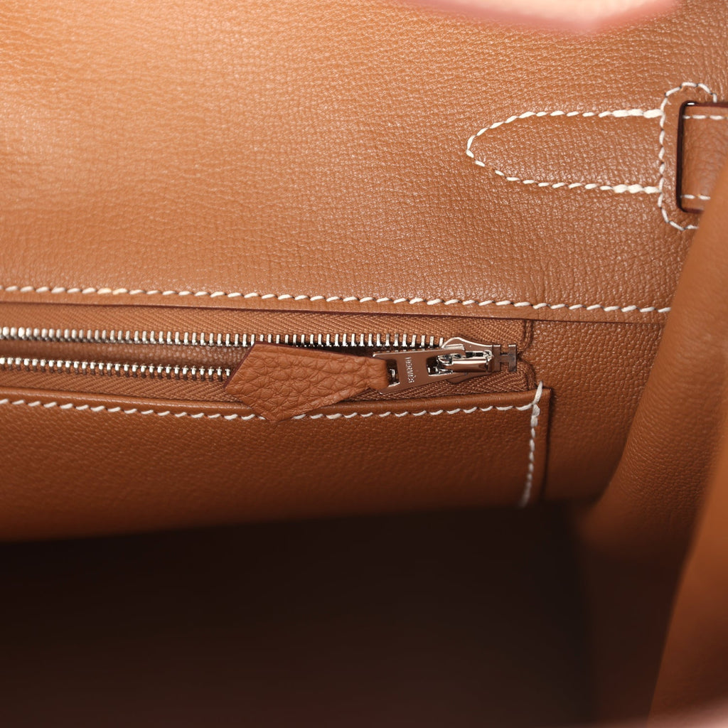 Hermes Birkin 35 Gold Togo Palladium Hardware