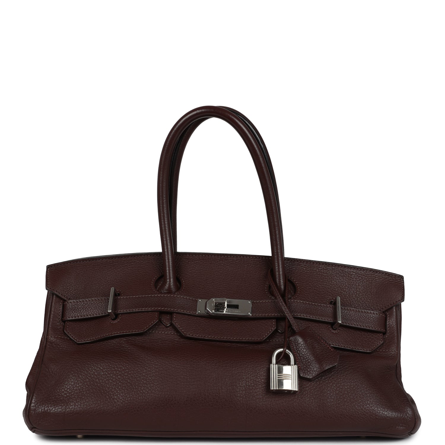 New Hermes Shoulder Birkin 42 JPG Havane Clemence Palladium Hardware