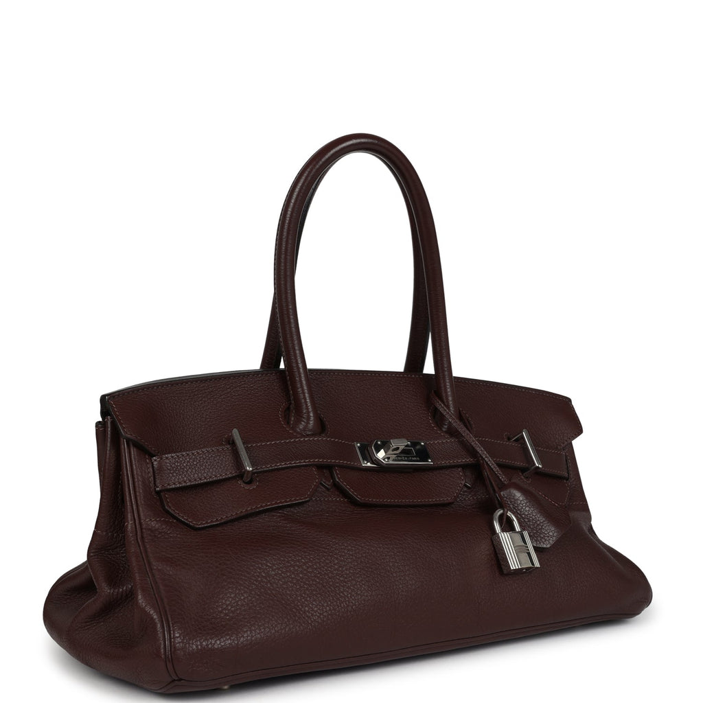 New Hermes Shoulder Birkin 42 JPG Havane Clemence Palladium Hardware