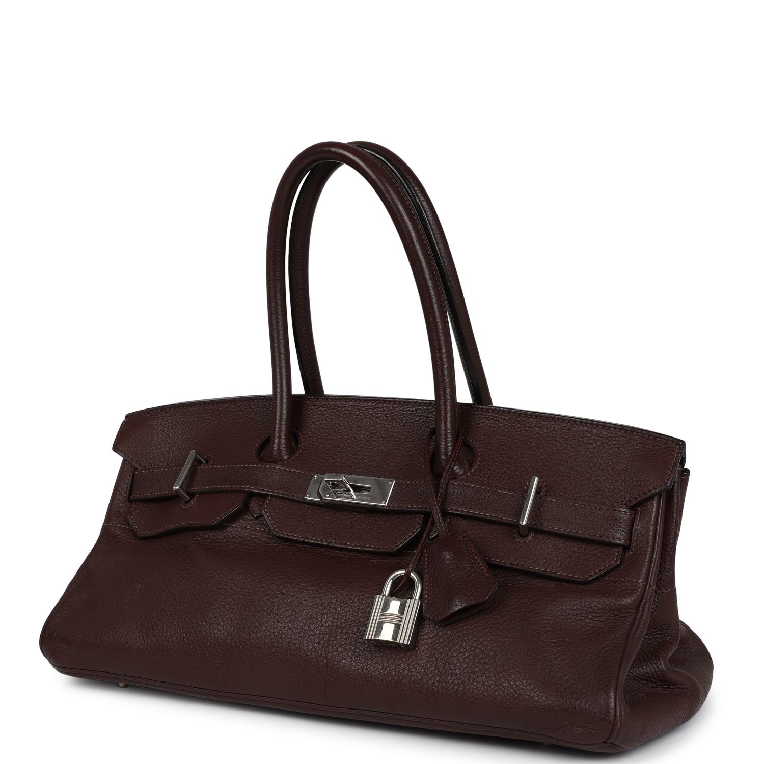 New Hermes Shoulder Birkin 42 JPG Havane Clemence Palladium Hardware