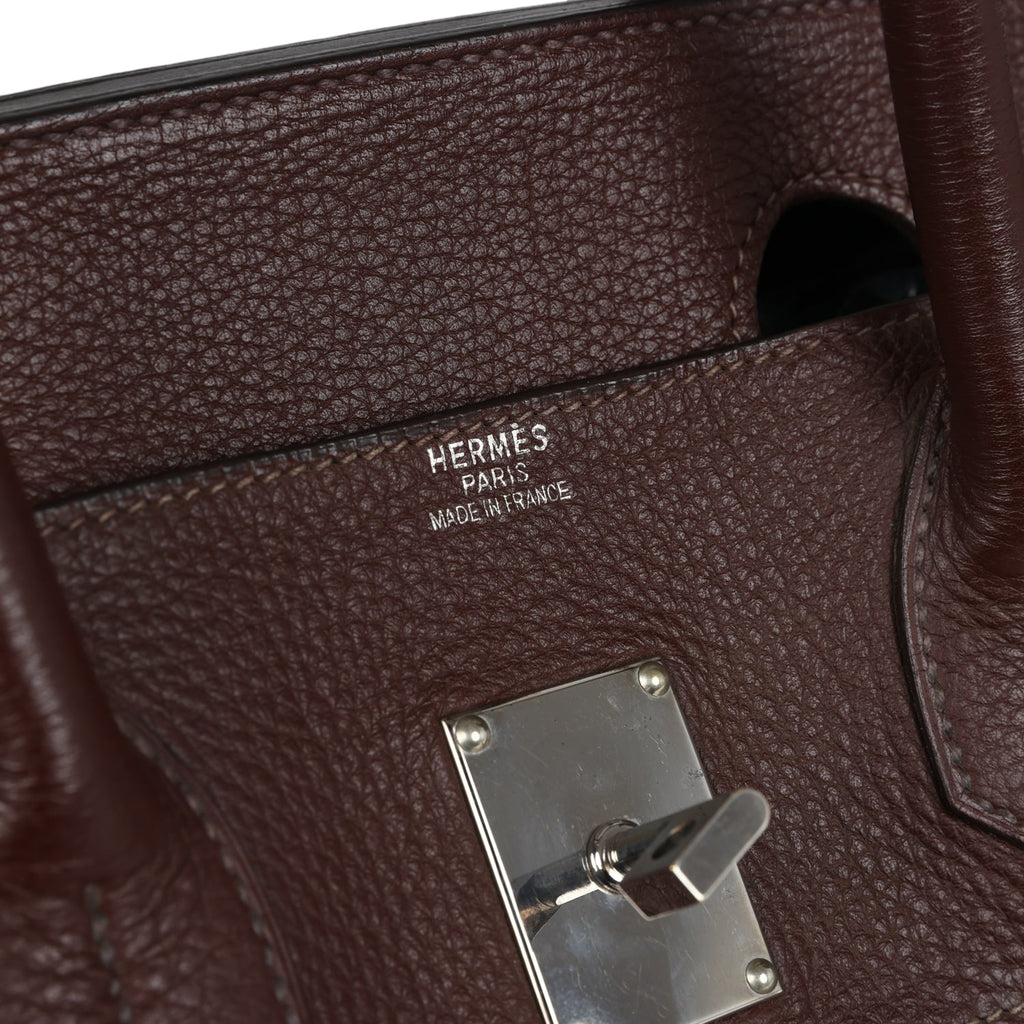 New Hermes Shoulder Birkin 42 JPG Havane Clemence Palladium Hardware