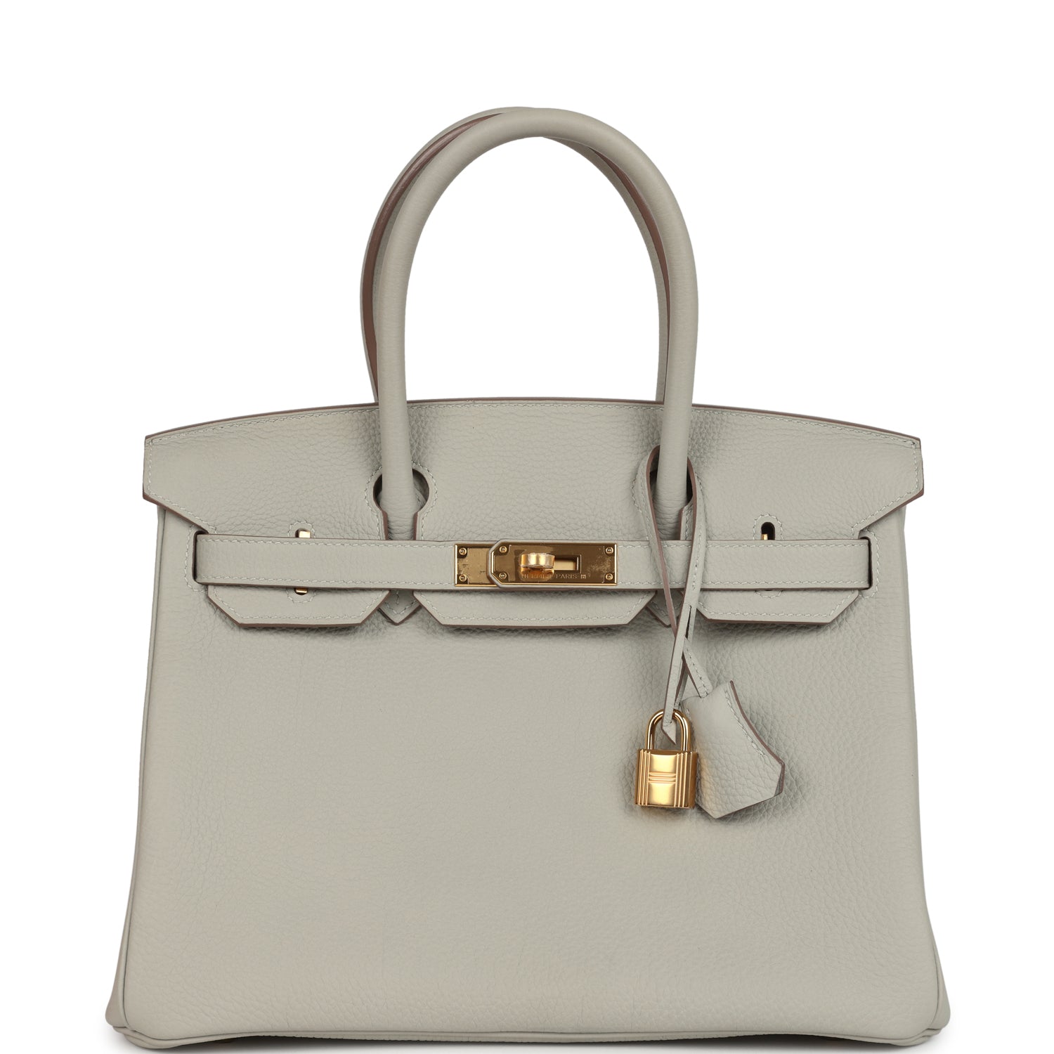 New Hermes Birkin 30 Gris Perle Togo Gold Hardware