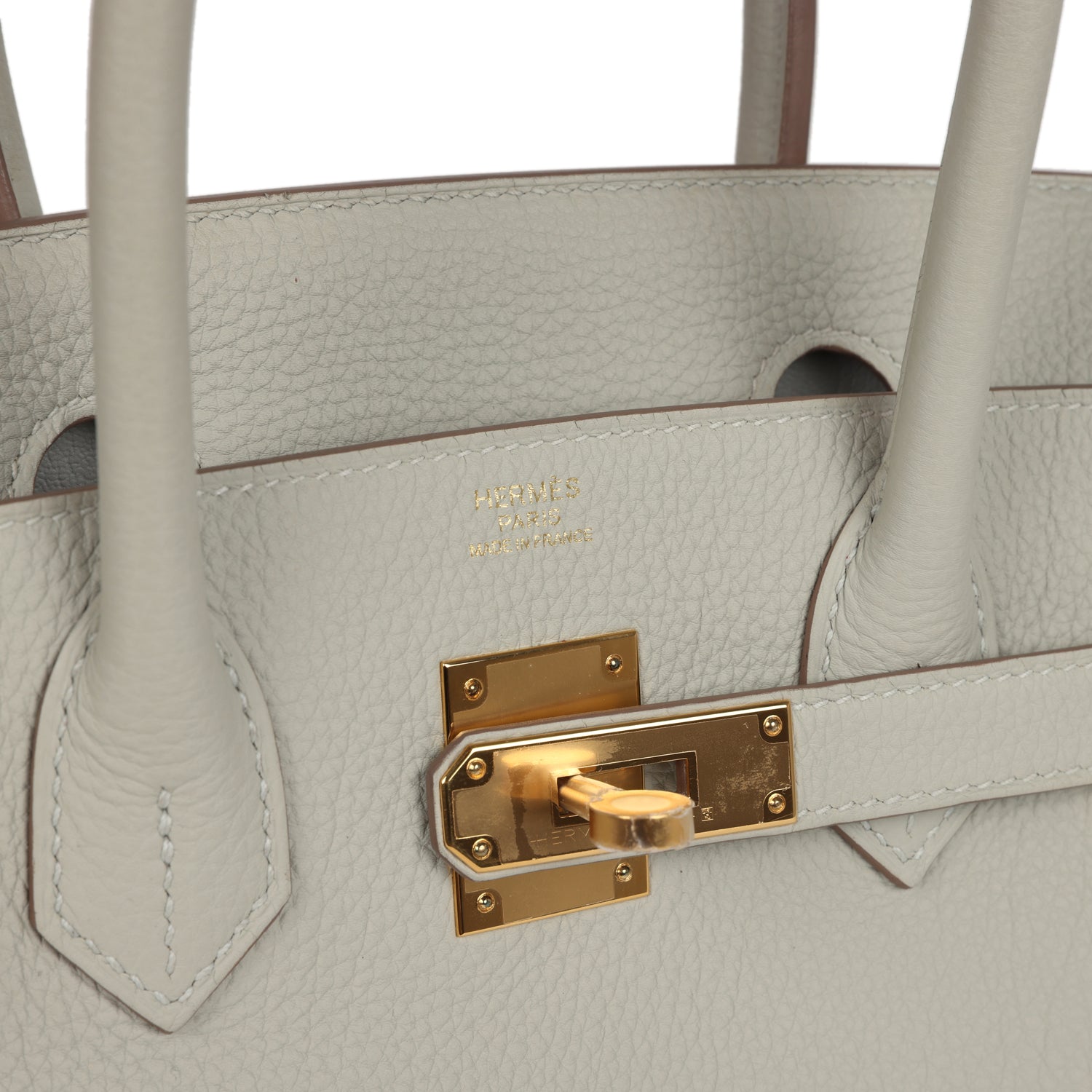 New Hermes Birkin 30 Gris Perle Togo Gold Hardware
