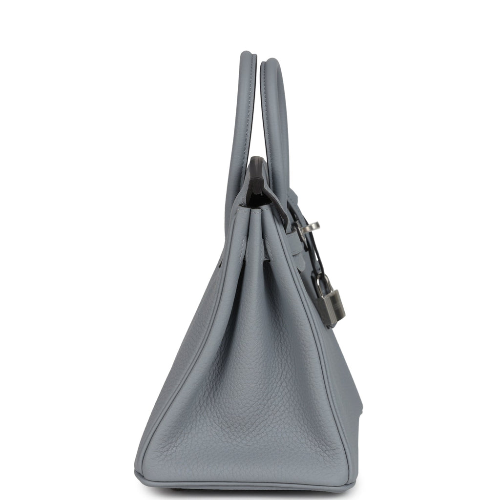 Hermes Birkin 25 Gris Pantin Togo Palladium Hardware
