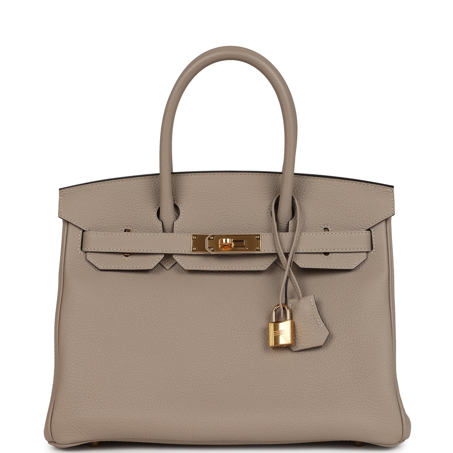 Hermes Birkin 30 Gris Tourterelle Togo Gold Hardware