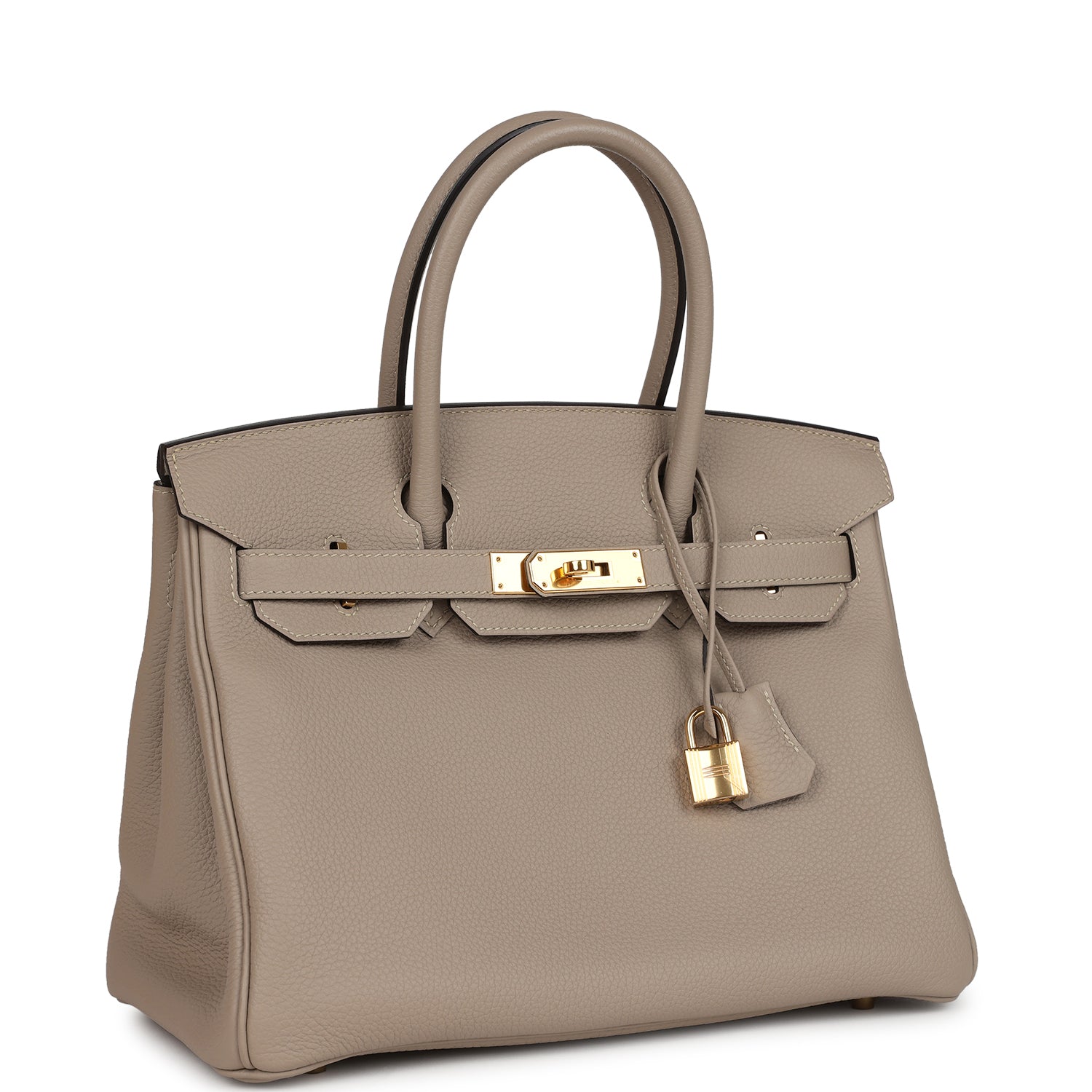 Hermes Birkin 30 Gris Tourterelle Togo Gold Hardware