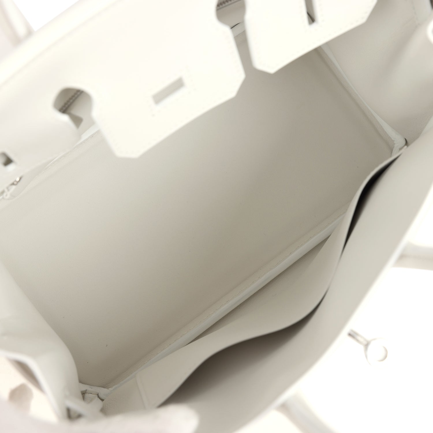 Hermes Birkin 25 New White Swift Palladium Hardware