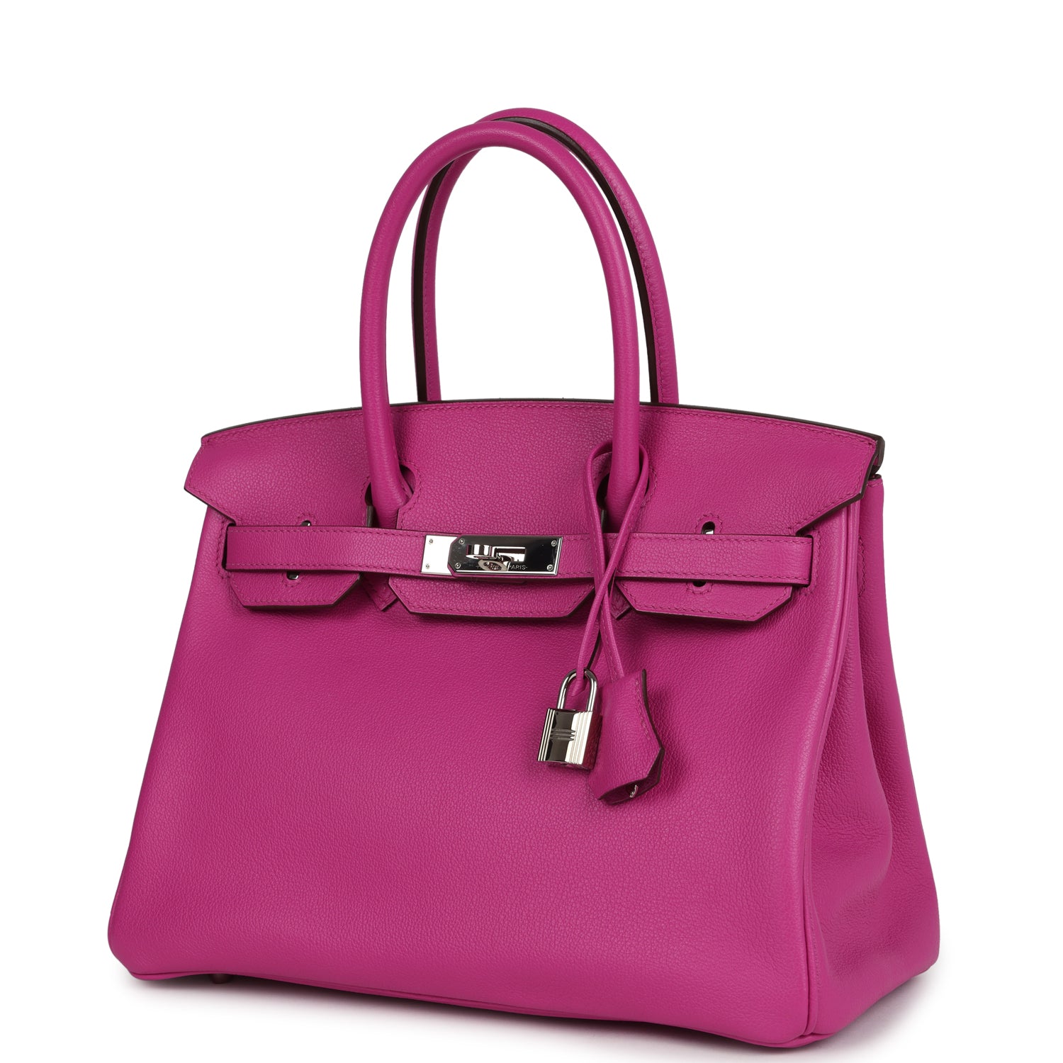 New Hermes Birkin 30 Magnolia Novillo Palladium Hardware