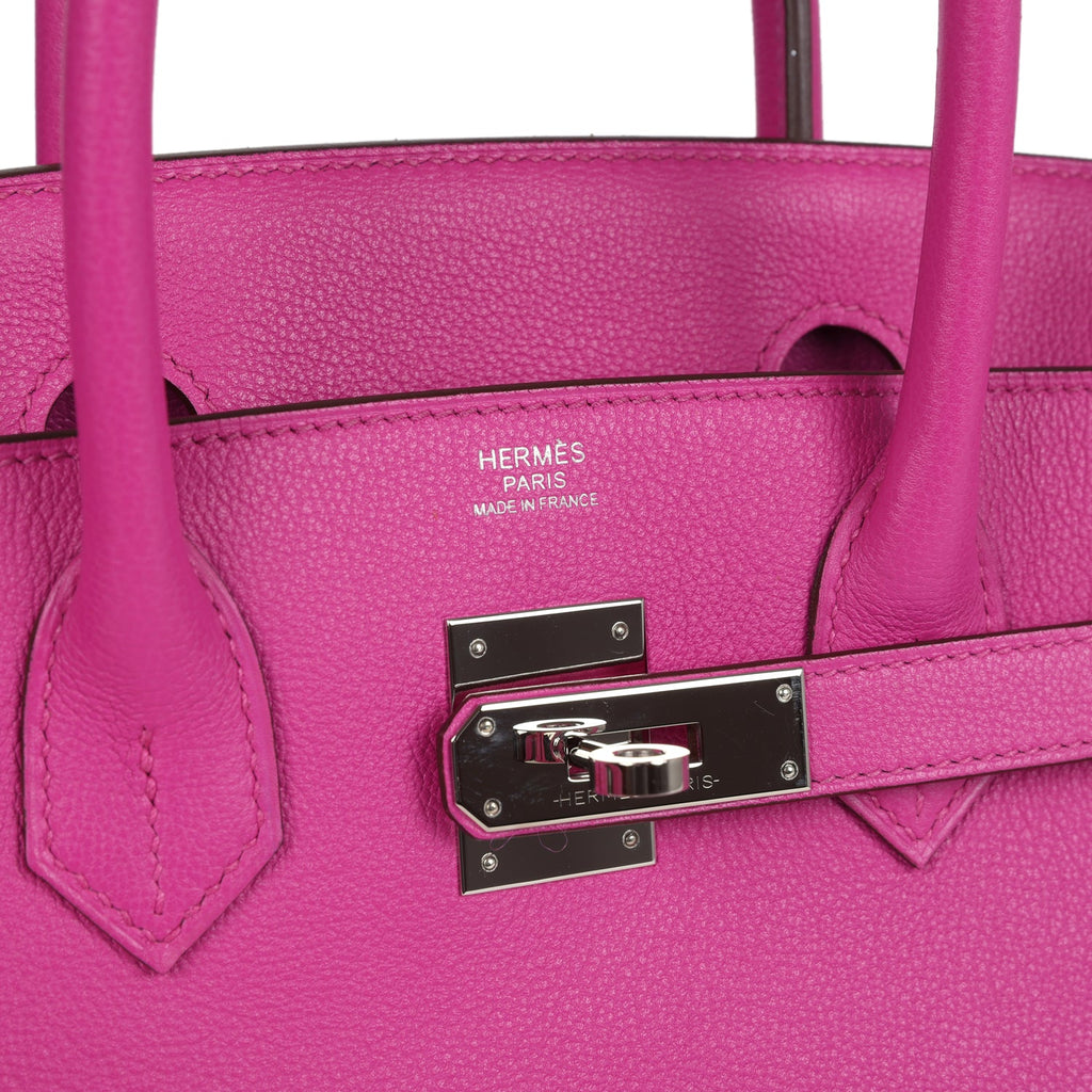 New Hermes Birkin 30 Magnolia Novillo Palladium Hardware