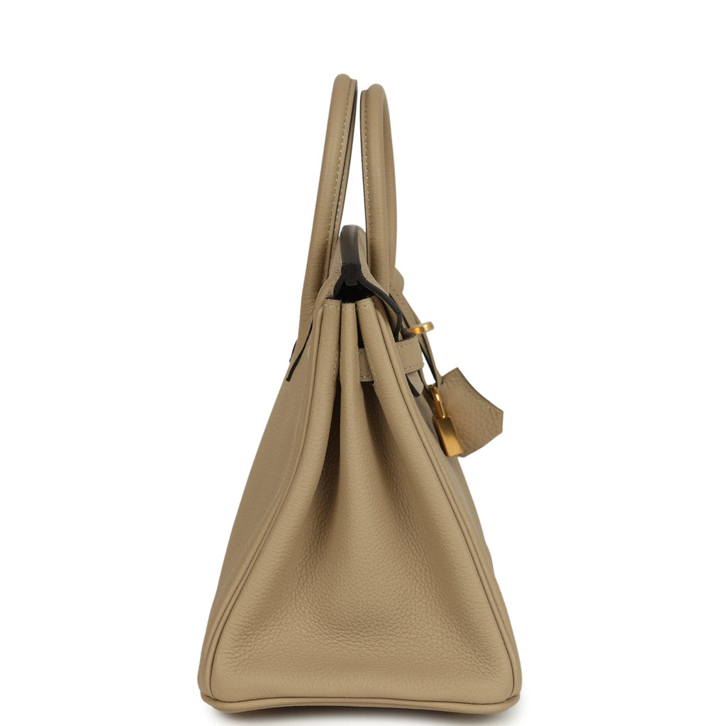 Hermes Birkin 25 Trench Togo Gold Hardware