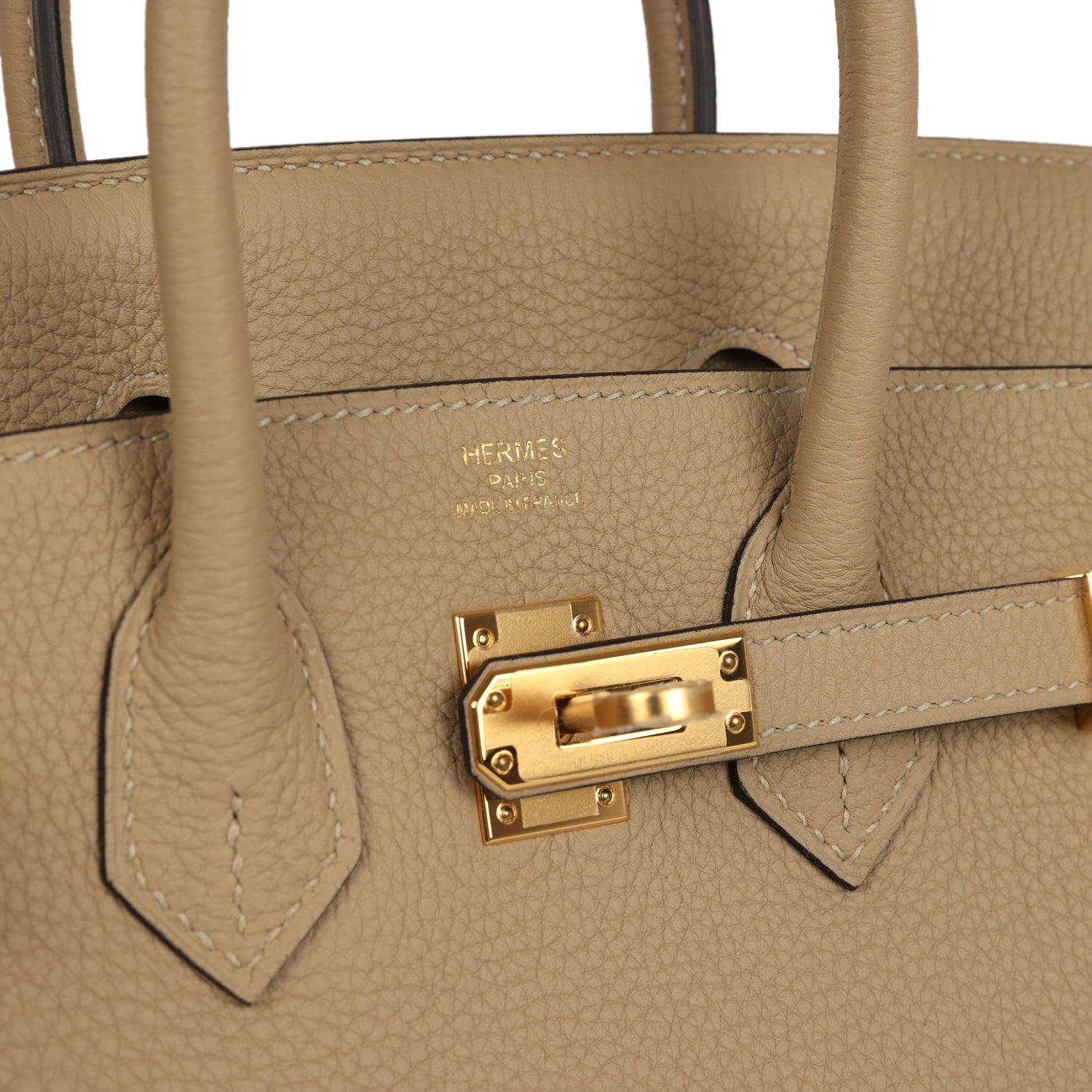 Hermes Birkin 25 Trench Togo Gold Hardware
