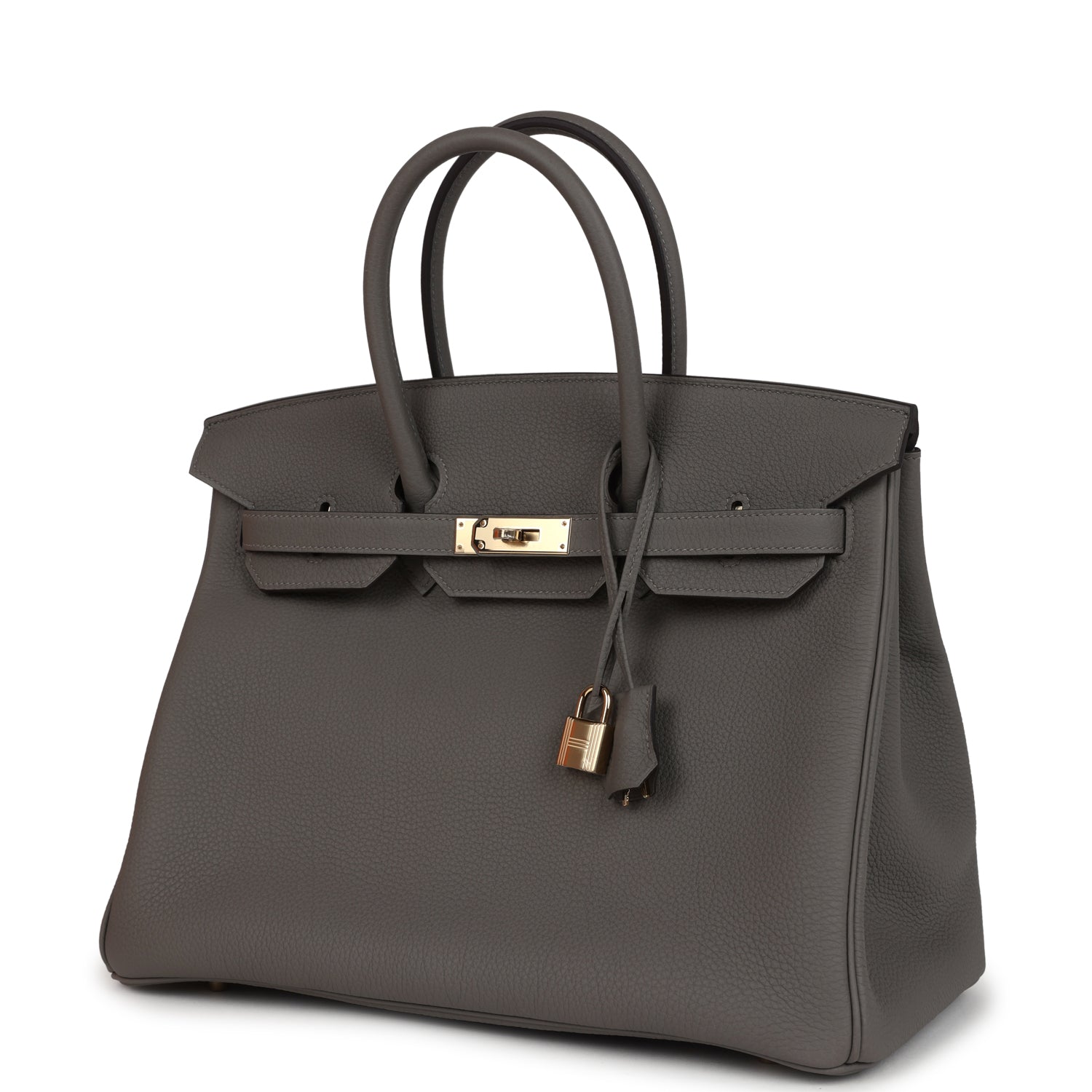 Hermes Birkin 35 Gris Meyer Togo Permabrass Hardware