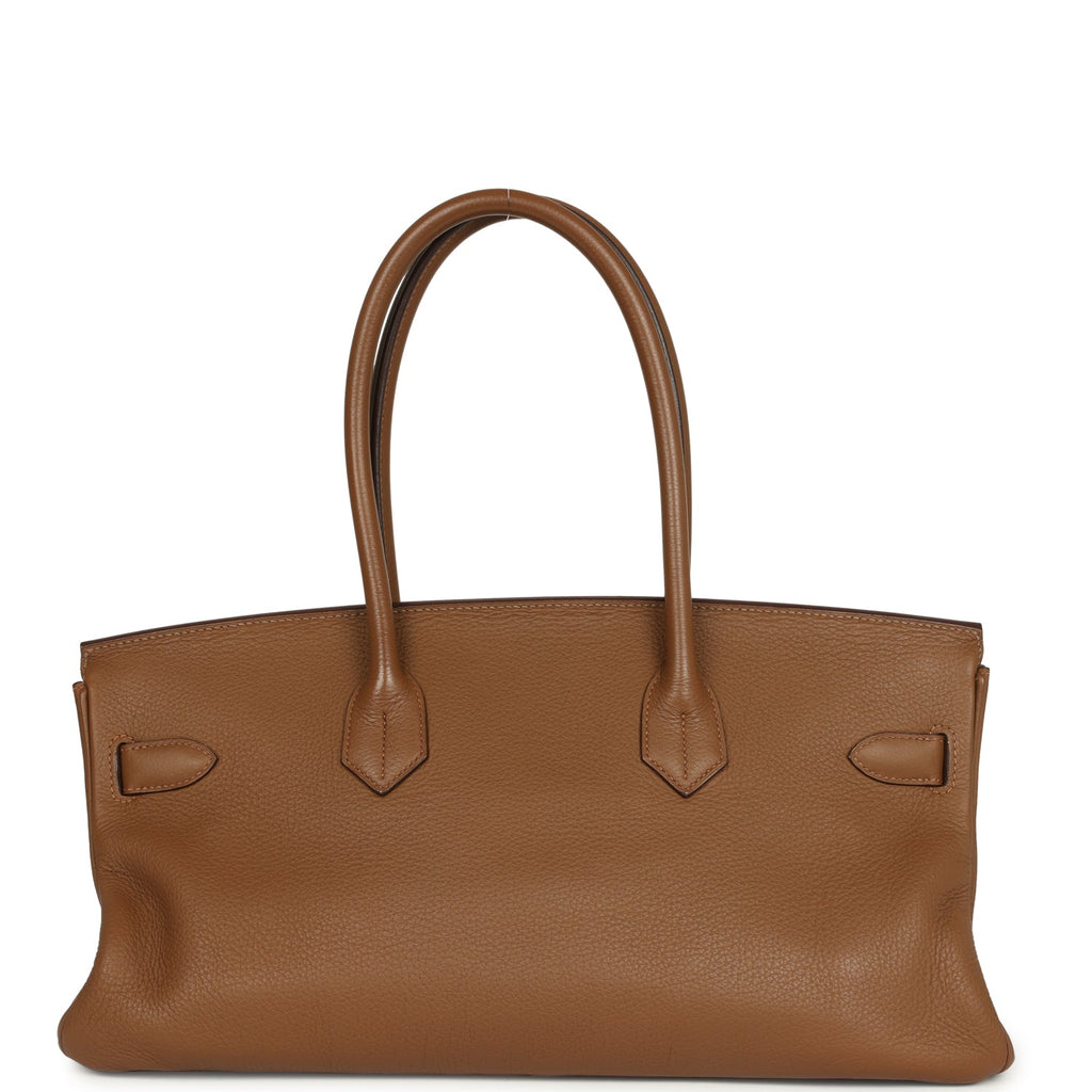 New Hermes Shoulder Birkin 42 JPG Alezan Clemence Palladium Hardware