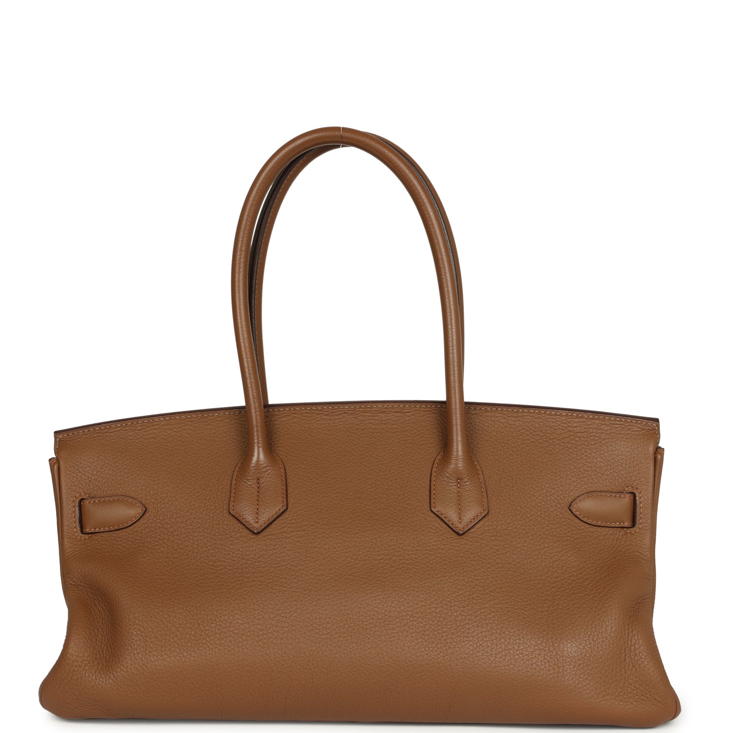 New Hermes Shoulder Birkin 42 JPG Alezan Clemence Palladium Hardware
