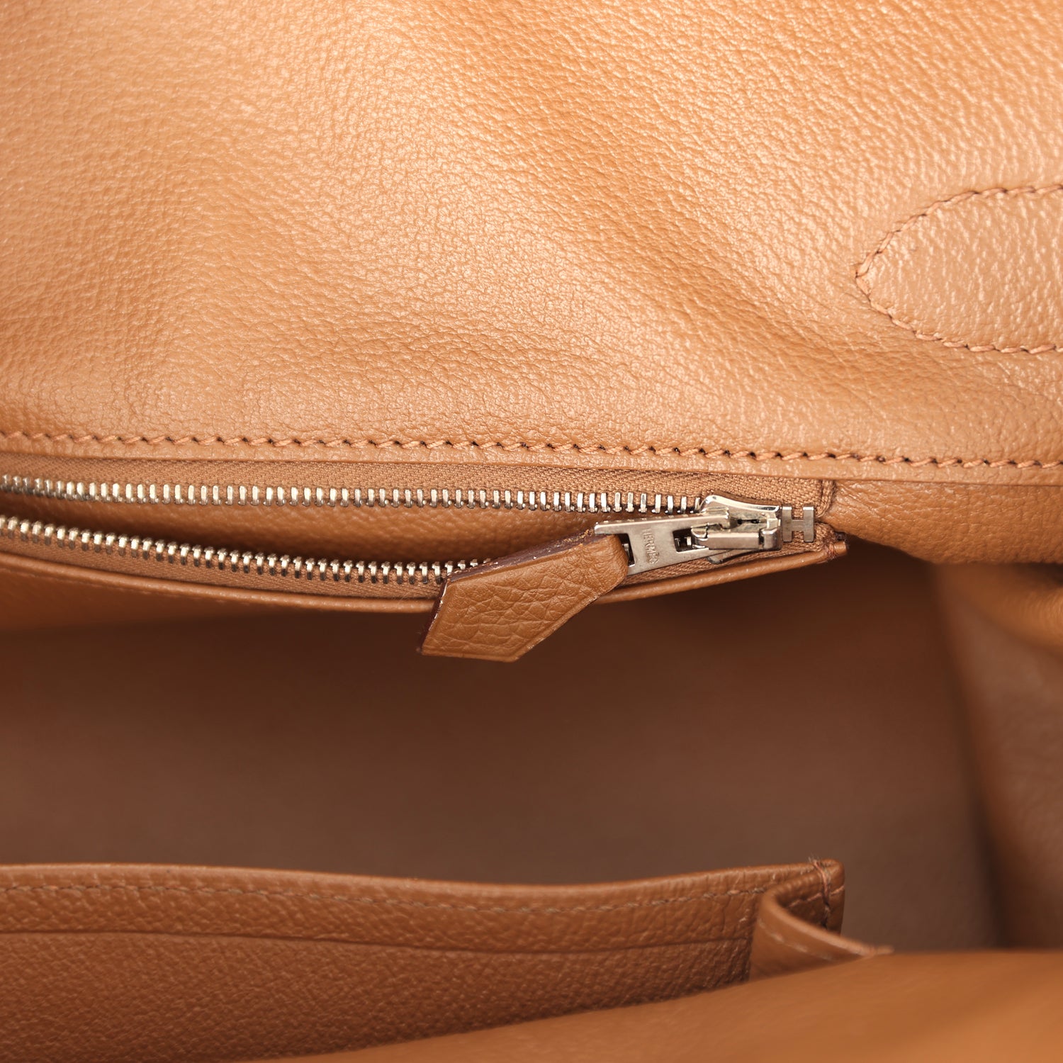 New Hermes Shoulder Birkin 42 JPG Alezan Clemence Palladium Hardware