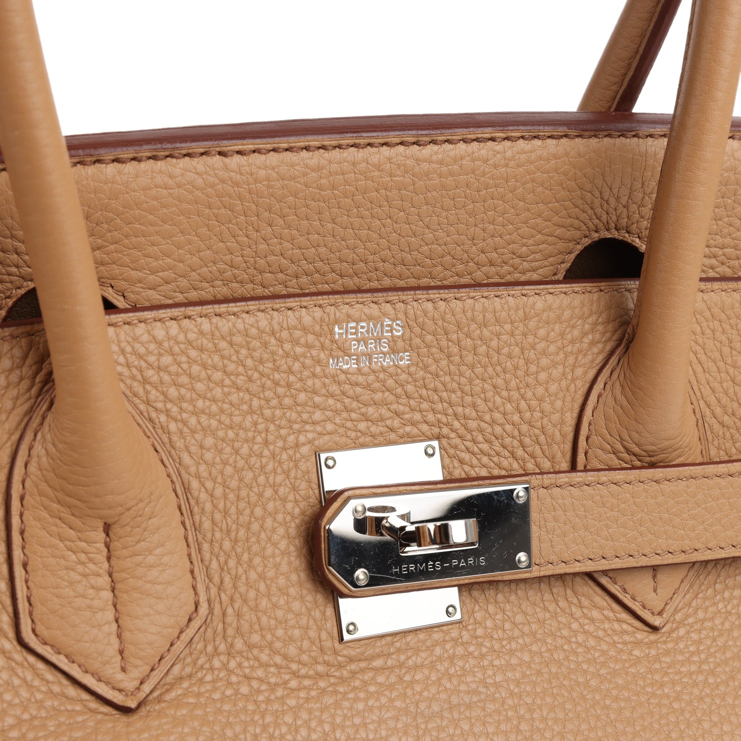 New Hermes Shoulder Birkin 42 JPG Tabac Camel Clemence Palladium Hardware