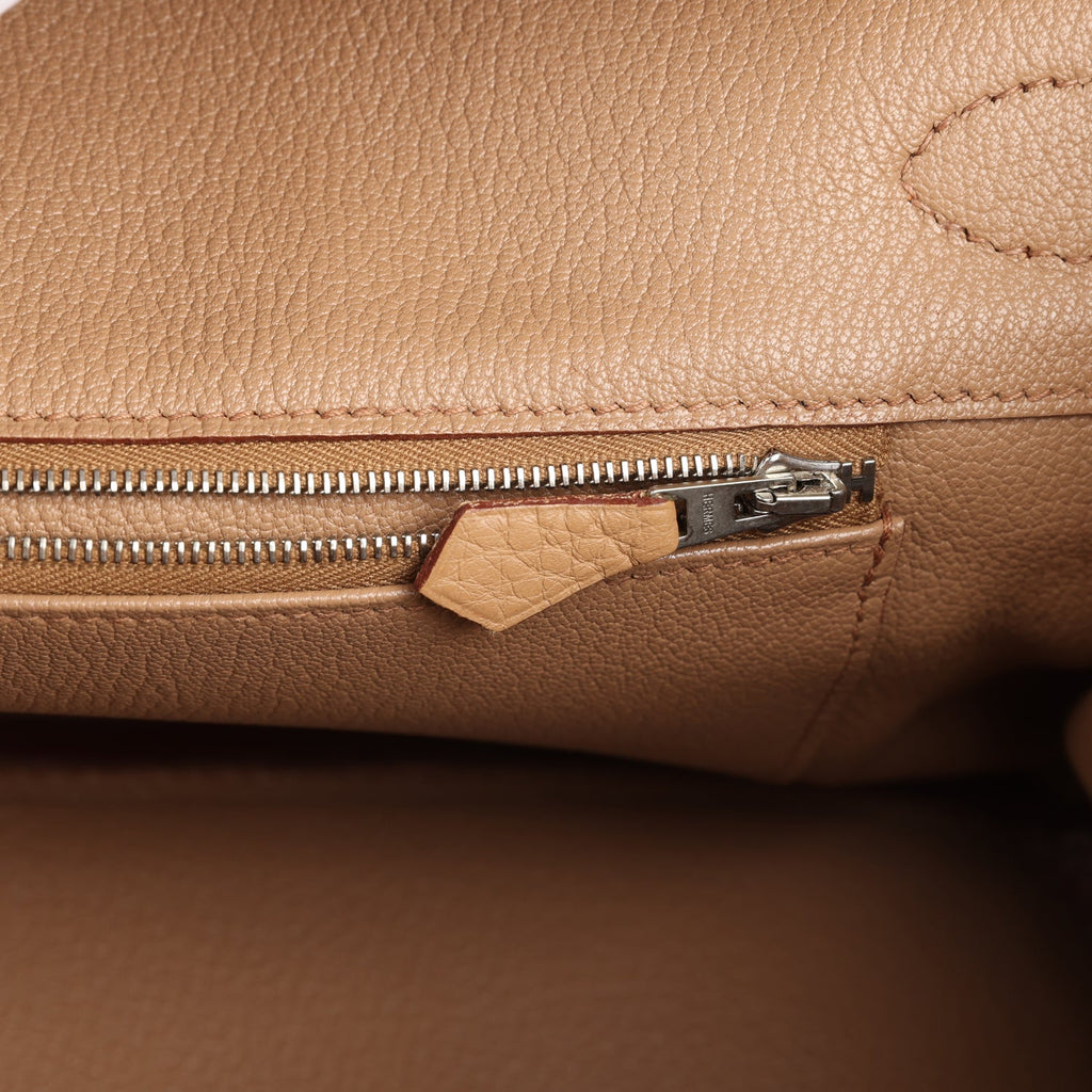 New Hermes Shoulder Birkin 42 JPG Tabac Camel Clemence Palladium Hardware