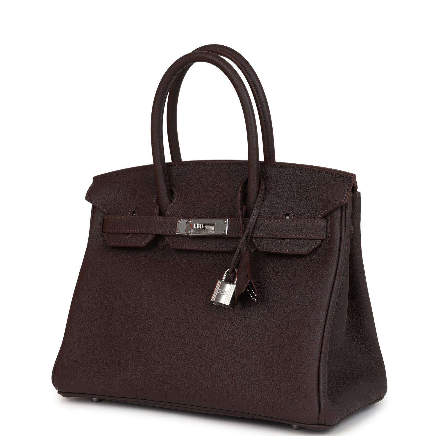 Hermes Birkin 30 Chocolate Togo Palladium Hardware