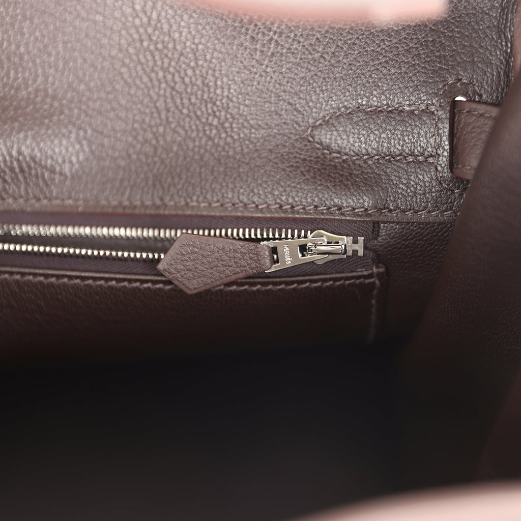 Hermes Birkin 30 Chocolate Togo Palladium Hardware