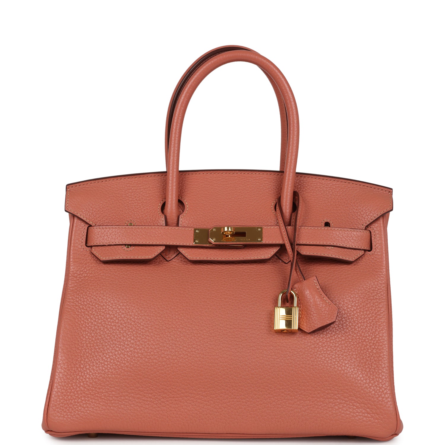 New Hermes Birkin 30 Rose Tea Clemence Gold Hardware