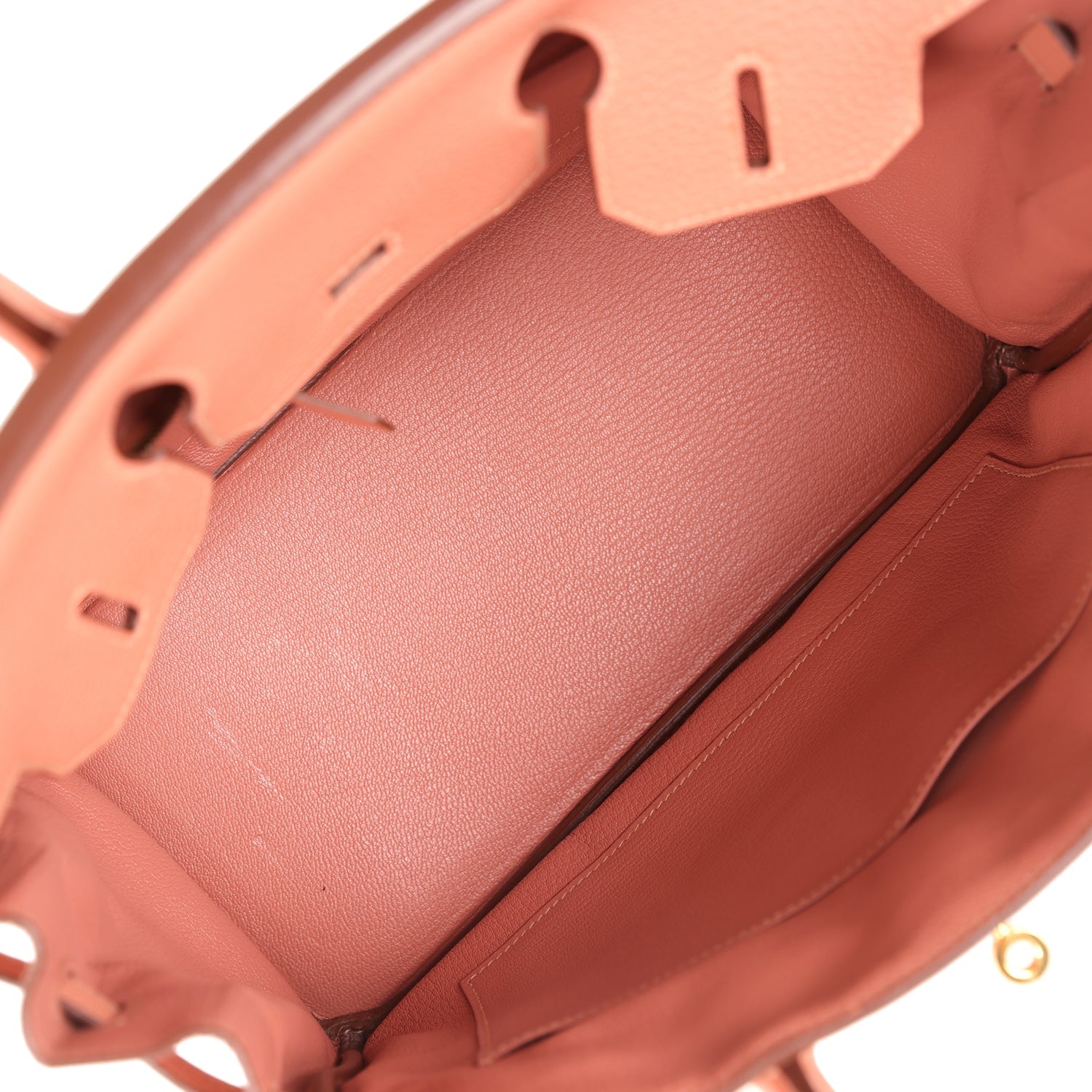 New Hermes Birkin 30 Rose Tea Clemence Gold Hardware