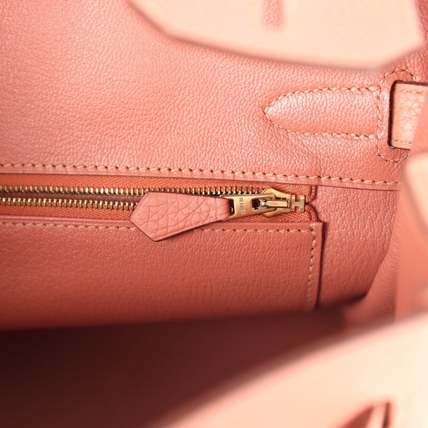 New Hermes Birkin 30 Rose Tea Clemence Gold Hardware