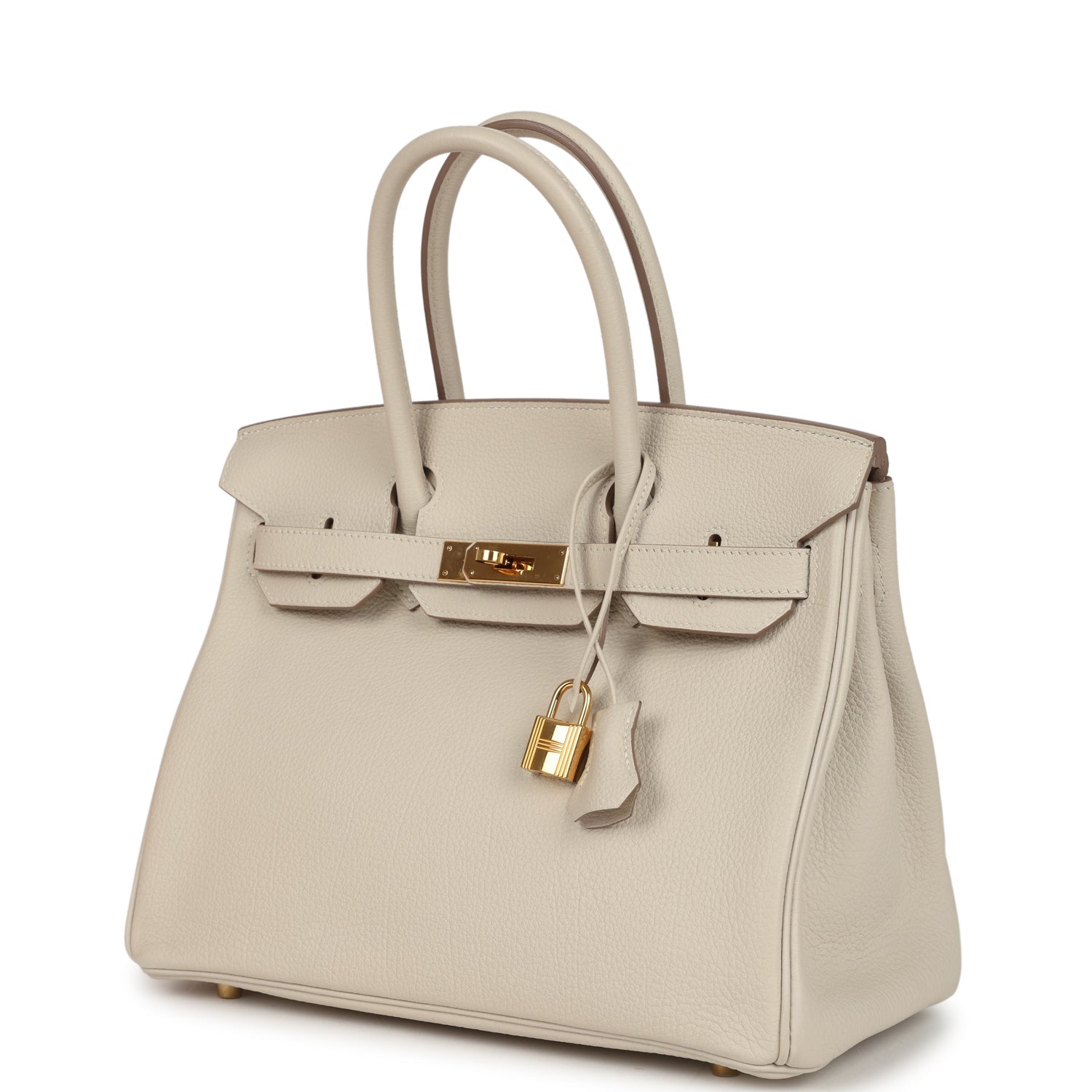 Hermes Birkin 30 Craie Togo Gold Hardware