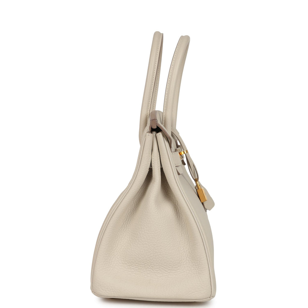Hermes Birkin 30 Craie Togo Gold Hardware