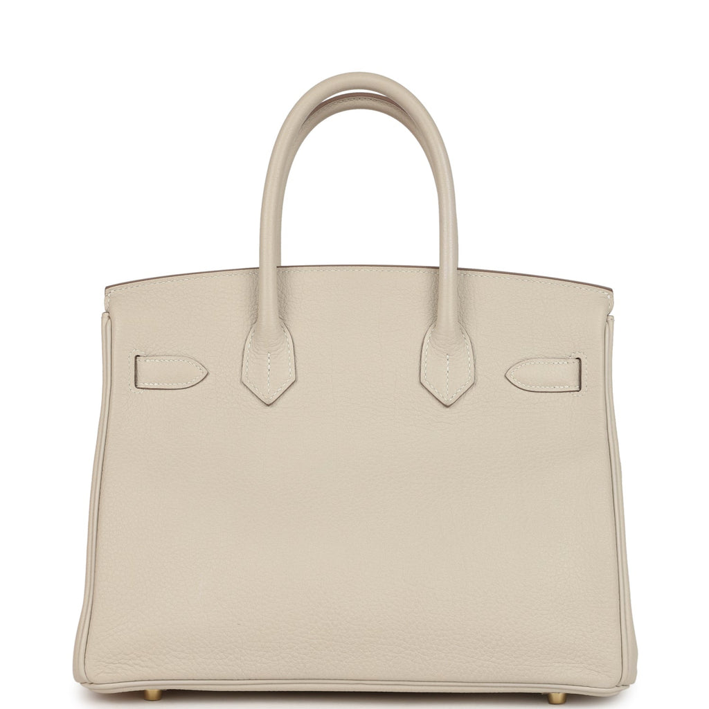 Hermes Birkin 30 Craie Togo Gold Hardware