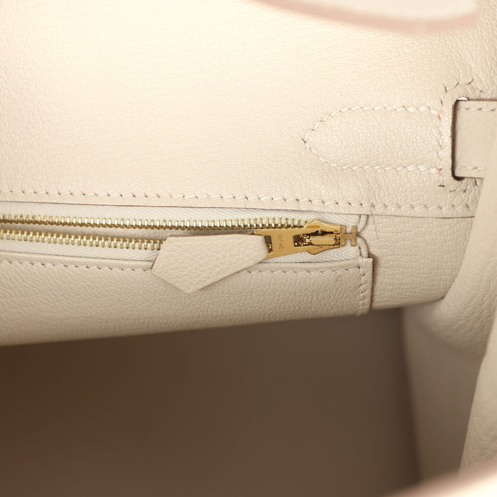Hermes Birkin 30 Craie Togo Gold Hardware