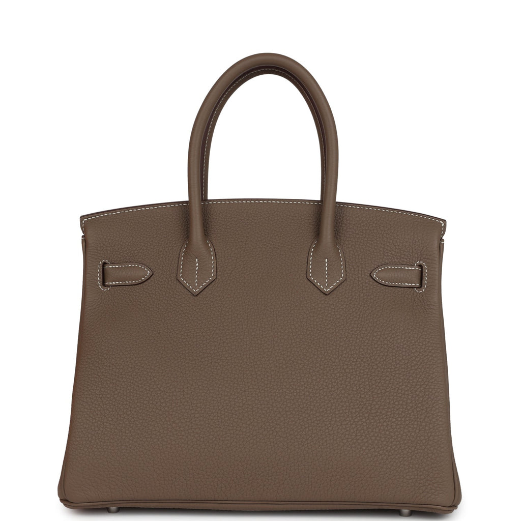 Hermes Birkin 30 Etoupe Togo Palladium Hardware