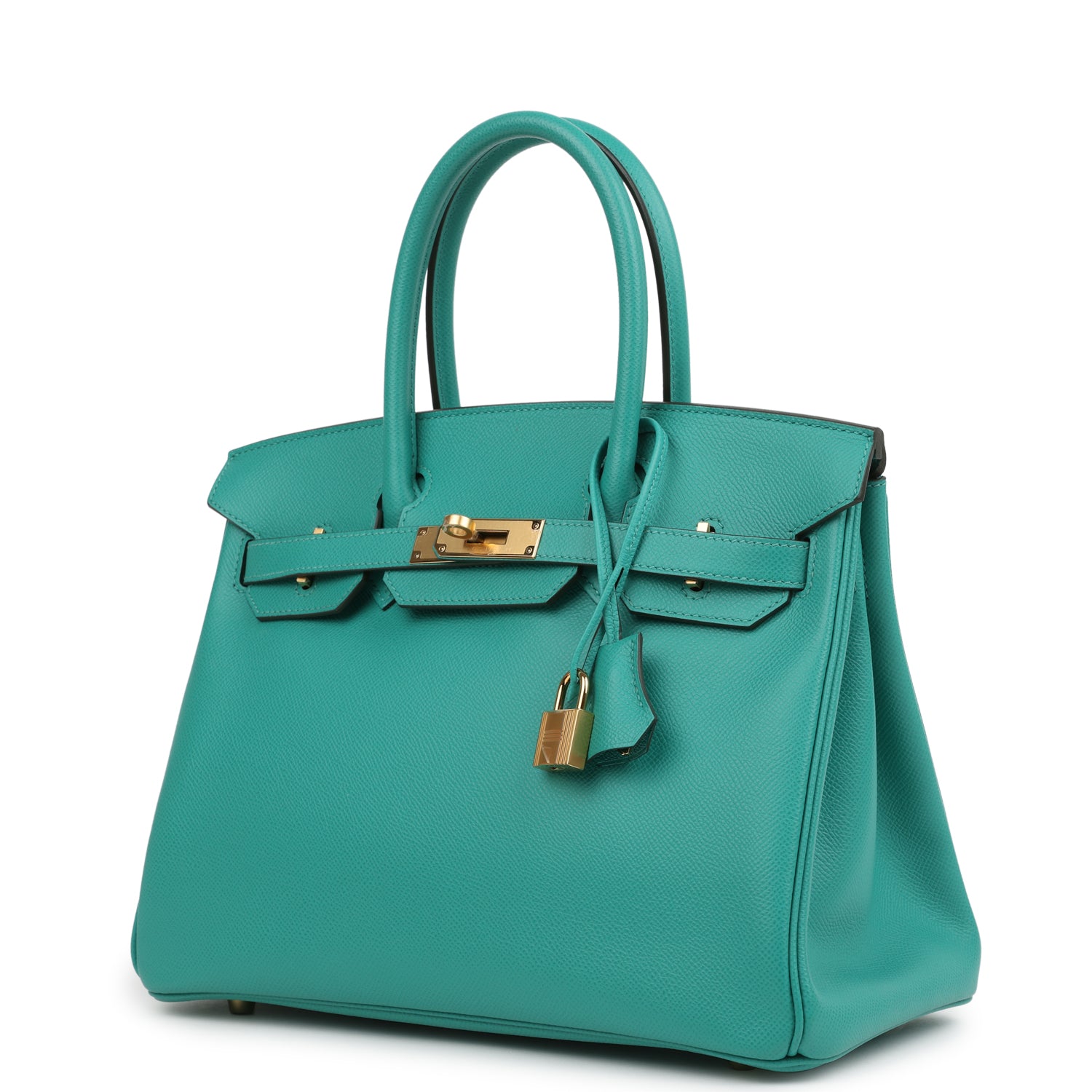 Hermes Birkin 30 Vert Verone Epsom Gold Hardware