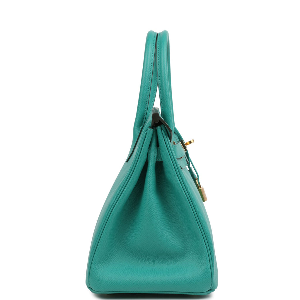 Hermes Birkin 30 Vert Verone Epsom Gold Hardware