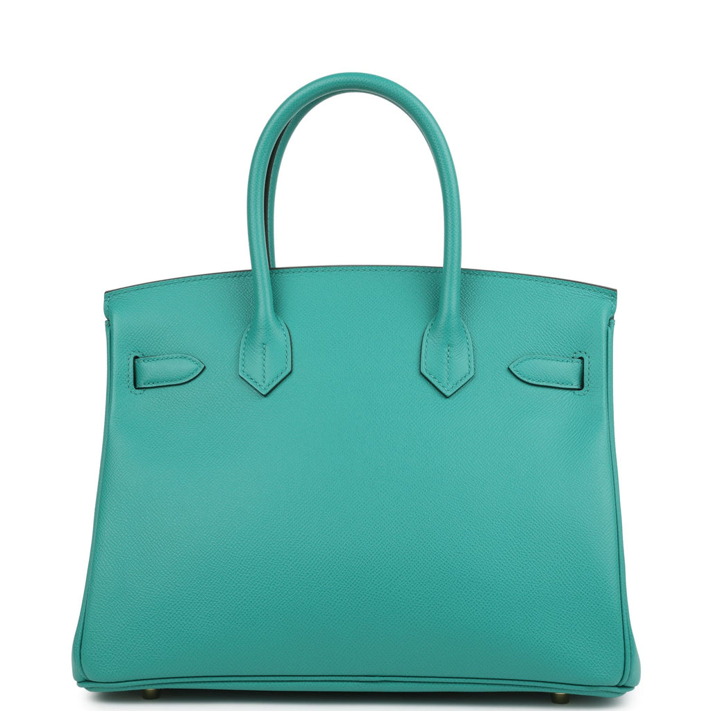 Hermes Birkin 30 Vert Verone Epsom Gold Hardware
