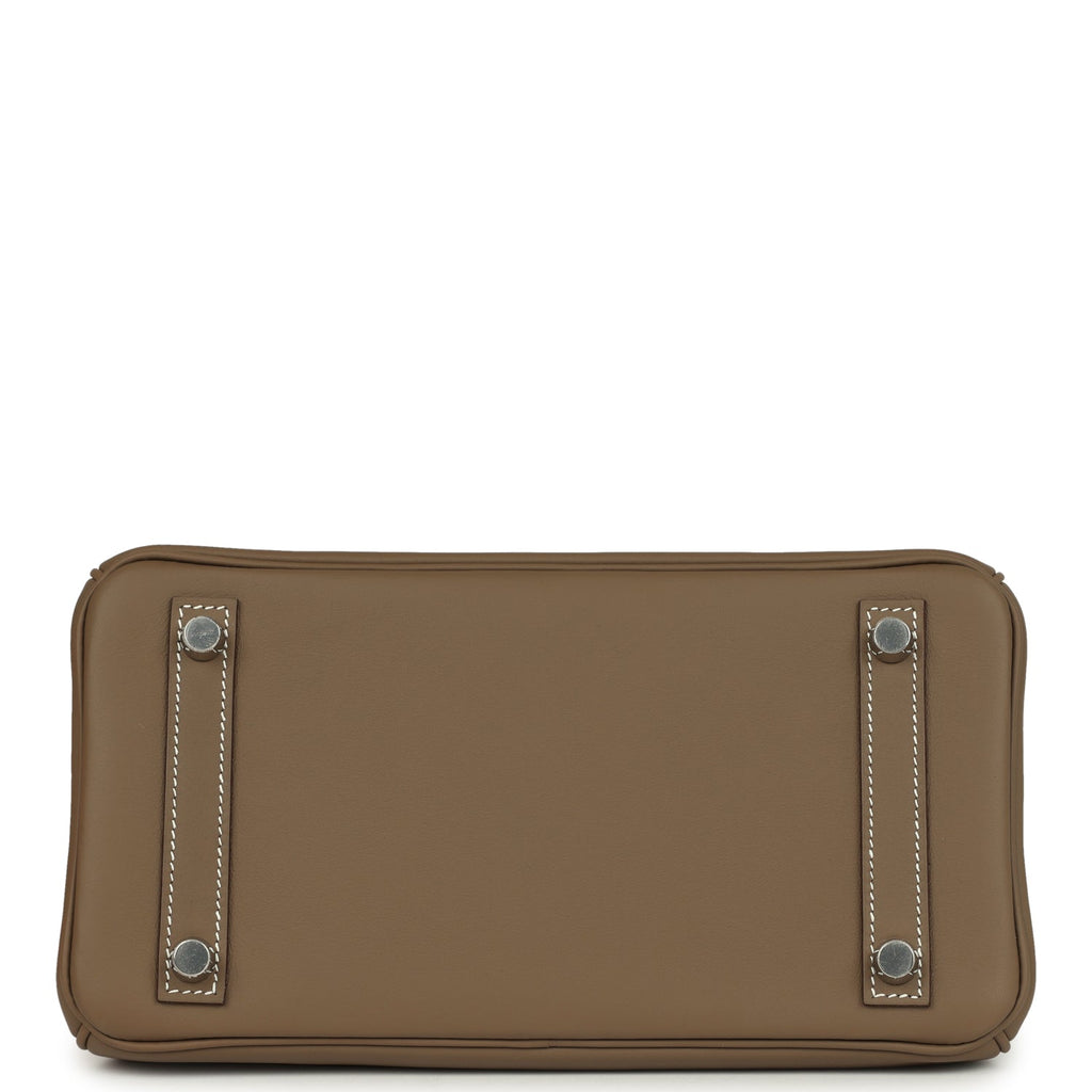 Hermes Birkin 25 Etoupe Swift Palladium Hardware
