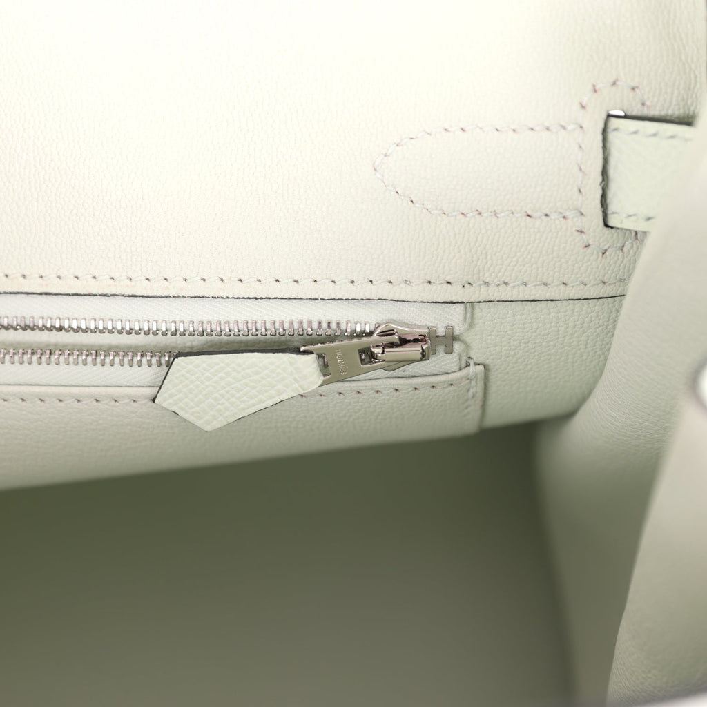 Hermes Birkin 30 Vert Fizz Epsom Palladium Hardware