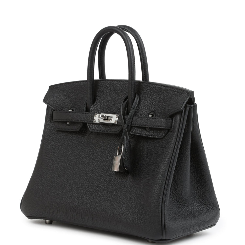Hermes Birkin 25 Black Togo Palladium Hardware