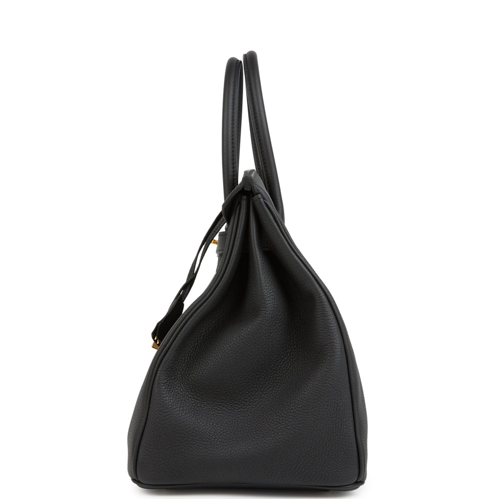 Hermes Birkin 35 Black Togo Gold Hardware