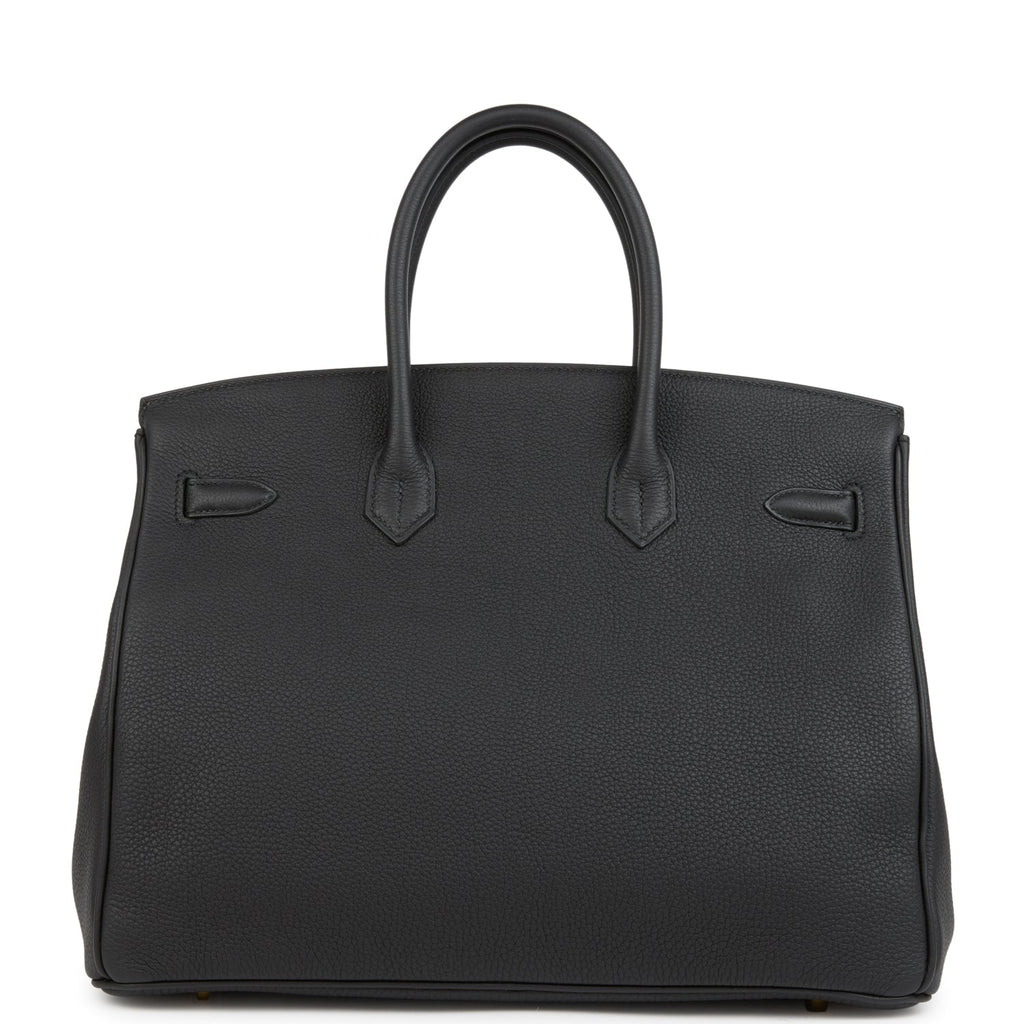 Hermes Birkin 35 Black Togo Gold Hardware