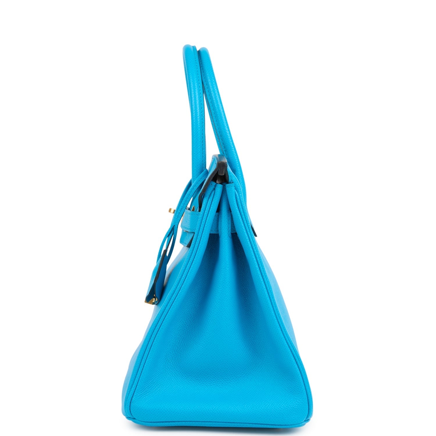Hermes Birkin 30 Bleu Frida Epsom Gold Hardware